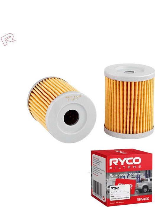 Ryco Motorcycle Oil Filter RMC109 + Service Stickers MGB-KIT-RYC-2634 Ryco - Micks Gone Bush