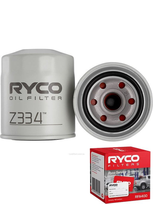 Ryco Oil Filter Z334 + Service Stickers MGB-KIT-RYC-3028 Ryco - Micks Gone Bush