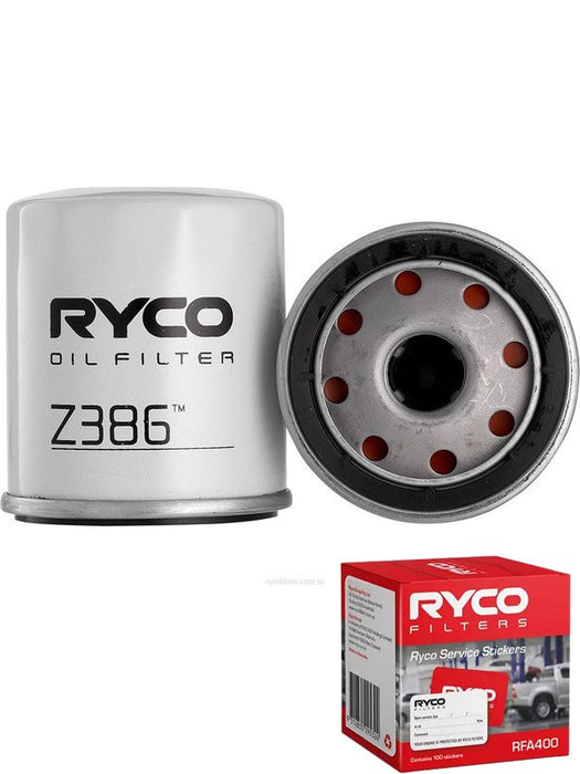 Ryco Oil Filter Z386 + Service Stickers MGB-KIT-RYC-3035 Ryco - Micks Gone Bush