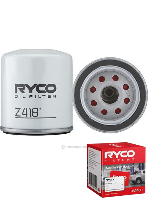 Ryco Oil Filter Z418 + Service Stickers MGB-KIT-RYC-3042 Ryco - Micks Gone Bush