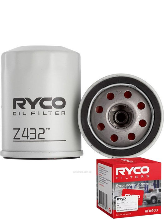 Ryco Oil Filter Z432 + Service Stickers MGB-KIT-RYC-3049 Ryco - Micks Gone Bush