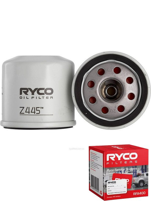 Ryco Oil Filter Z445 + Service Stickers MGB-KIT-RYC-3057 Ryco - Micks Gone Bush