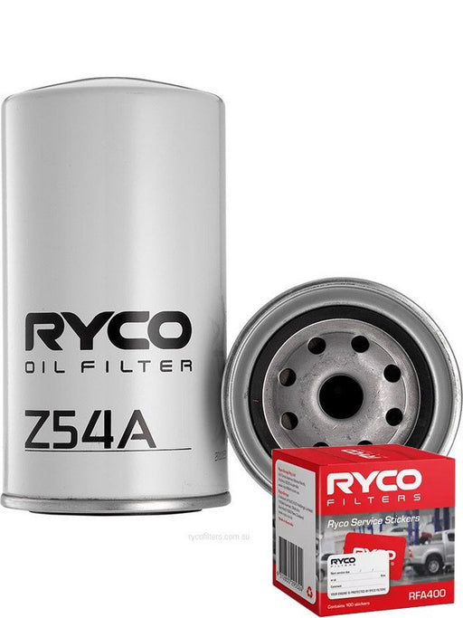 Ryco Oil Filter Z54A + Service Stickers MGB-KIT-RYC-3070 Ryco - Micks Gone Bush