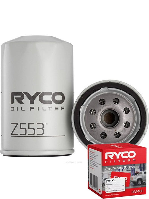 Ryco Oil Filter Z553 + Service Stickers MGB-KIT-RYC-3071 Ryco - Micks Gone Bush