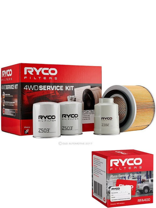 Ryco 4WD Filter Service Kit RSK32 + Service Stickers MGB-KIT-RYC-30 Ryco - Micks Gone Bush