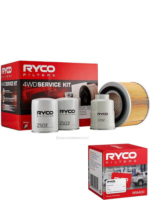 Ryco 4WD Filter Service Kit RSK32 + Service Stickers MGB-KIT-RYC-30 Ryco - Micks Gone Bush