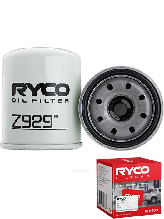 Ryco Oil Filter Z929 + Service Stickers MGB-KIT-RYC-3137 Ryco - Micks Gone Bush