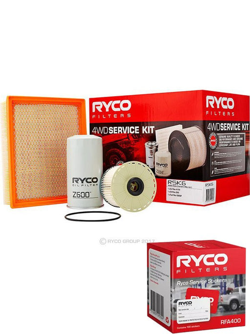 Ryco 4WD Filter Service Kit RSK6 + Service Stickers MGB-KIT-RYC-55 Ryco - Micks Gone Bush