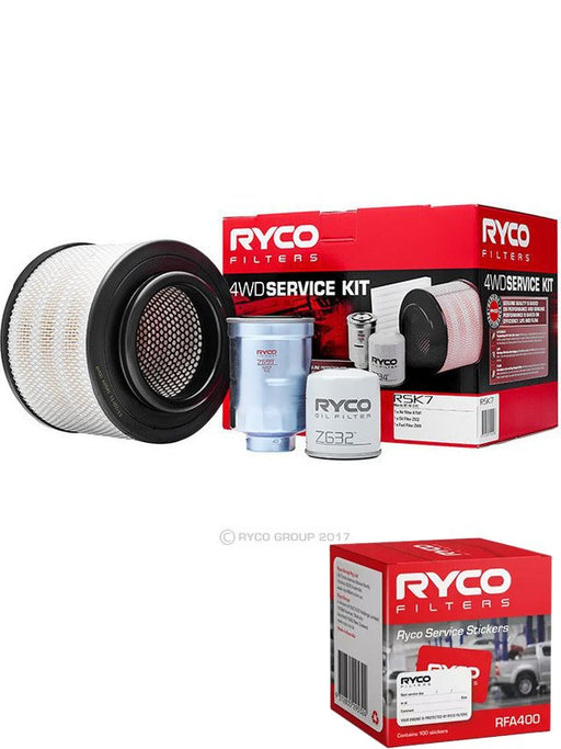 Ryco 4WD Filter Service Kit RSK7 + Service Stickers MGB-KIT-RYC-56 Ryco - Micks Gone Bush