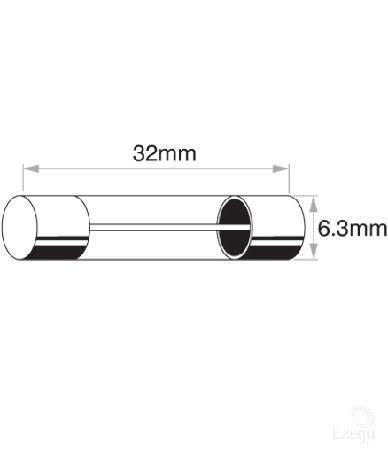 OEX Glass Fuse 3AG 20A 100 Pack 32MM X 6.3MM Part No. ACX1524 FUSE OEX - Micks Gone Bush