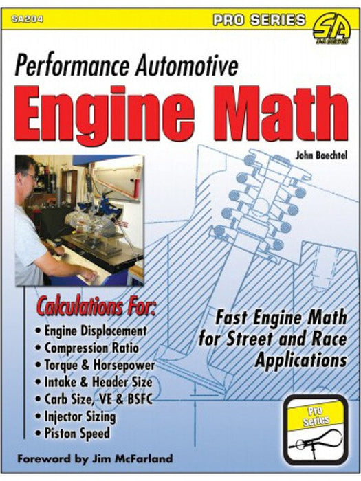 SA Books Book Performance Automotive Engine Math 160 Pages Paperback SA204 SA Design - Micks Gone Bush