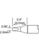 Metcal Cartridge, Chisel 30, 2.0mm (0.079 In) SFP-CH20 METCAL - Micks Gone Bush