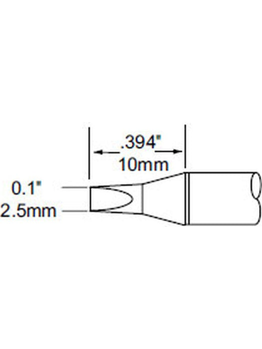 Metcal Cartridge, Chisel 30, 2.5mm (0.098 In) SFP-CH25 METCAL - Micks Gone Bush