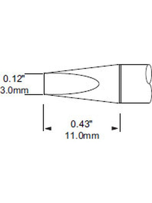 Metcal Cartridge, Chisel 30, 3.0mm (0.118 In) SFP-CH30 METCAL - Micks Gone Bush