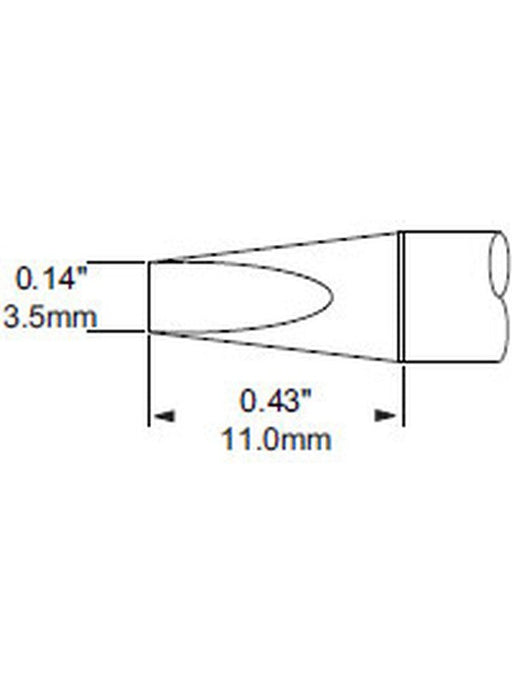 Metcal Cartridge, Chisel 30, 3.5mm (0.138 In) SFP-CH35 METCAL - Micks Gone Bush