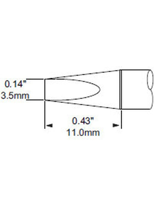 Metcal Cartridge, Chisel 30, 3.5mm (0.138 In) SFP-CH35 METCAL - Micks Gone Bush