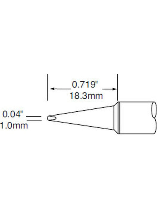 Metcal Tip, Chisel, 1mm (0.039 In) SFV-CH10A METCAL - Micks Gone Bush