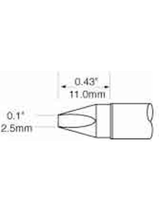 Metcal Tip Chisel 2.5mm (0.098 In) SFV-CH25 METCAL - Micks Gone Bush