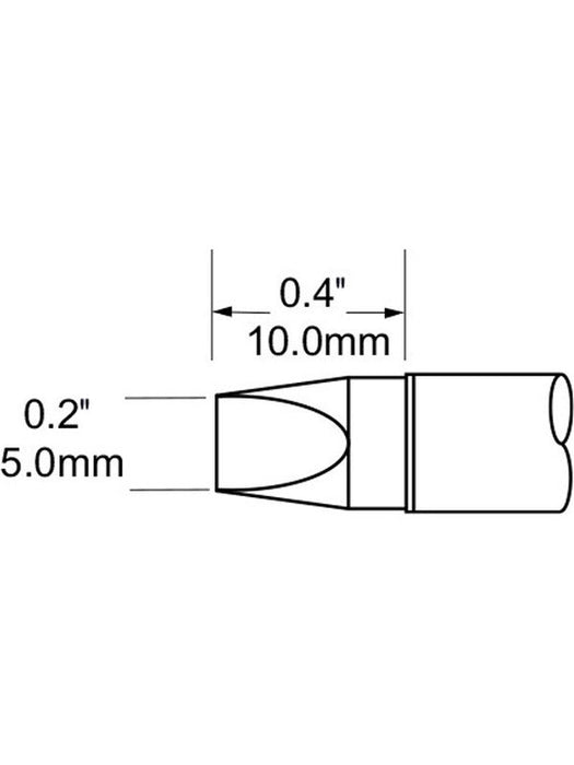 Metcal Tip Chisel Extra Large 5mm (0.197 In) SFV-CH50 METCAL - Micks Gone Bush
