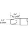 Metcal Tip Chisel Extra Large 5mm (0.197 In) SFV-CH50 METCAL - Micks Gone Bush
