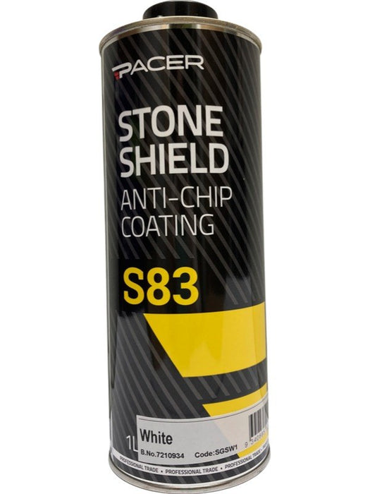 Pacer S83 Stone Shield Anti Chip Coating White 1L SGSW1 PACER - Micks Gone Bush