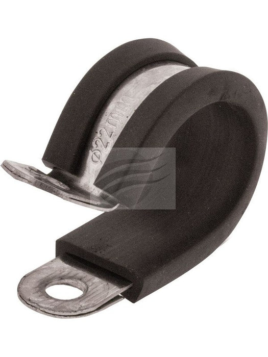 Jaylec Pack 10 P Clip 22mm Stainless Steel w/ Rubber Insert Reinforced SP4122 Others Jaylec - Micks Gone Bush