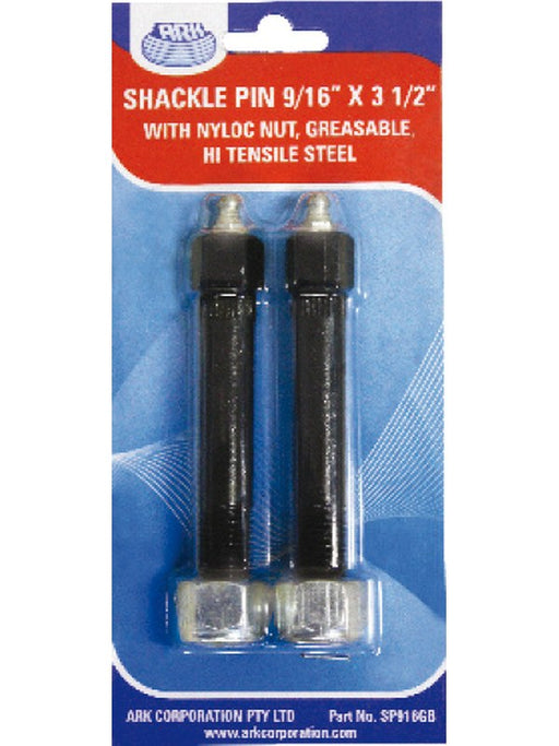 ARK Shackle Pin Bolt 5/8" X 3-1/2" with Nyloc Nut Blister Pack of 2 SP58B ARK - Micks Gone Bush