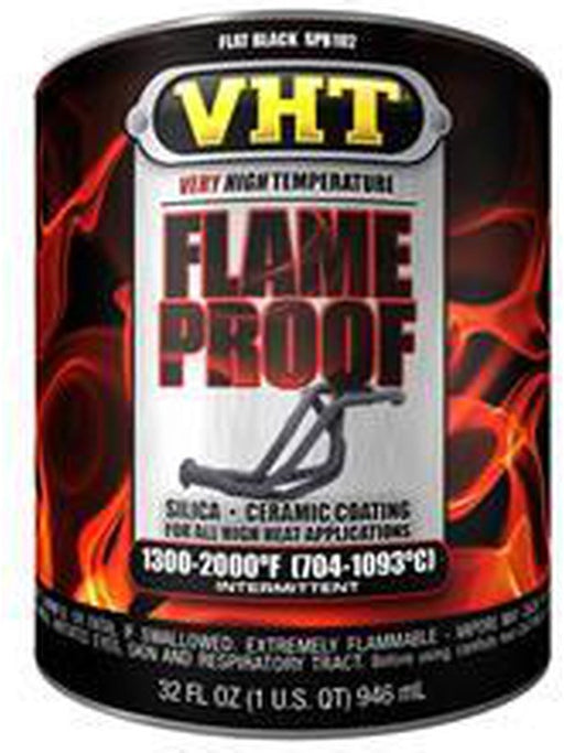 VHT Flame Proof Header and Exhaust High Heat Paint Black SPB102 Auto Paints VHT - Micks Gone Bush
