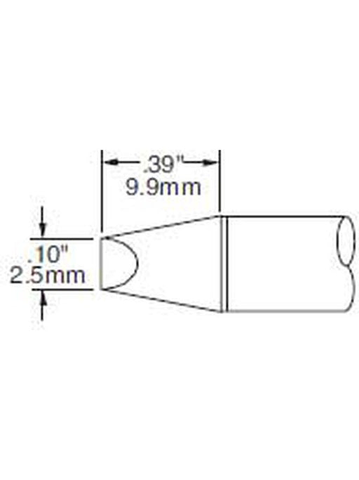 Metcal Cartridge Chisel 2.5mm (0.098 In) 30 DEG SSC-736A METCAL - Micks Gone Bush