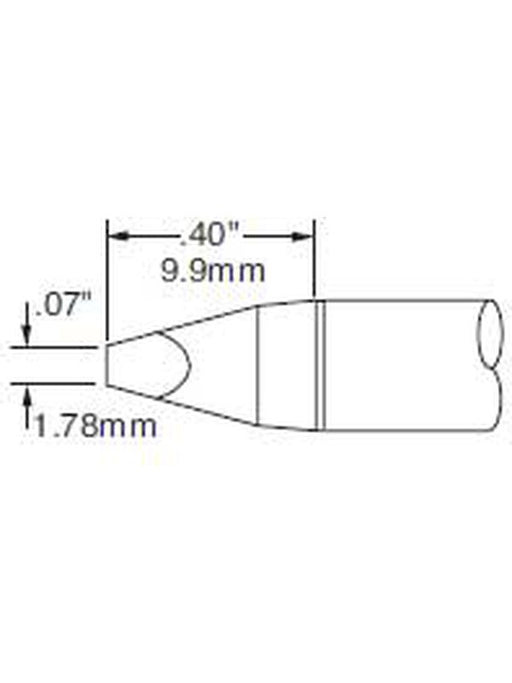 Metcal Cartridge Chisel 1.78mm (0.07 In) 30 DEG SSC-737A METCAL - Micks Gone Bush