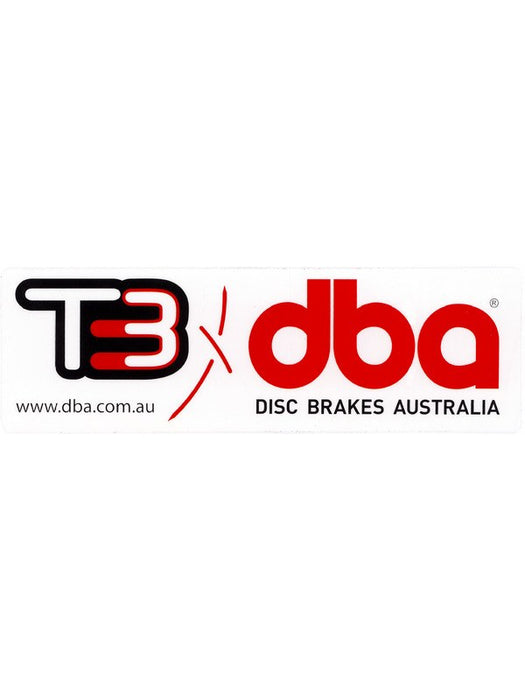 DBA - Disc Brakes Australia T3 Red Name Big Sticker (Set of 2) 30x9.5x0.01 cm STICKER-0003 DBA - Micks Gone Bush