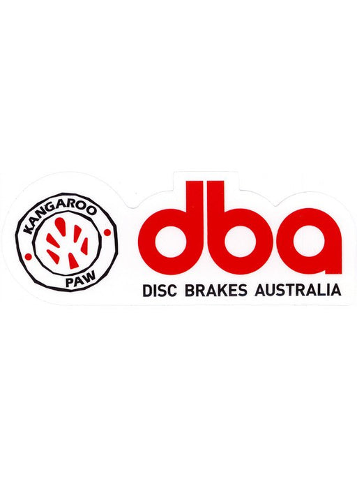 DBA - Disc Brakes Australia Kangaroo Paw Sticker White 13x5x0.01 cm STICKER-0004 DBA - Micks Gone Bush