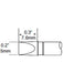 Metcal Cartridge Chisel Extra Large 5mm (0.197 In) STP-CH50 METCAL - Micks Gone Bush
