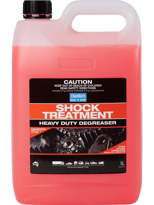 Chemtech Shock Treatment Heavy Duty Biodegradable Degreaser 5L STR-5L CHEMTECH - Micks Gone Bush