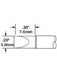 Metcal Cartridge,Chisel,Large 5mm (0.2'') 30DEG STTC-017 METCAL - Micks Gone Bush