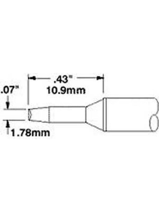 Metcal Cartridge Chisel 1.78mm (0.07 In) 90DEG STTC-104 METCAL - Micks Gone Bush