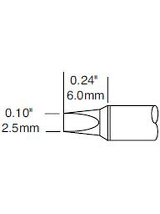 Metcal Cartridge, Chisel 30 Deg, 2.5mm (0.1 In) STTC-136P METCAL - Micks Gone Bush