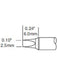 Metcal Cartridge, Chisel 30 Deg, 2.5mm (0.1 In) STTC-136P METCAL - Micks Gone Bush
