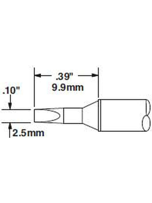 Metcal Cartridge, Chisel, 30 Degree 2.5mm (0.1") STTC-136 METCAL - Micks Gone Bush