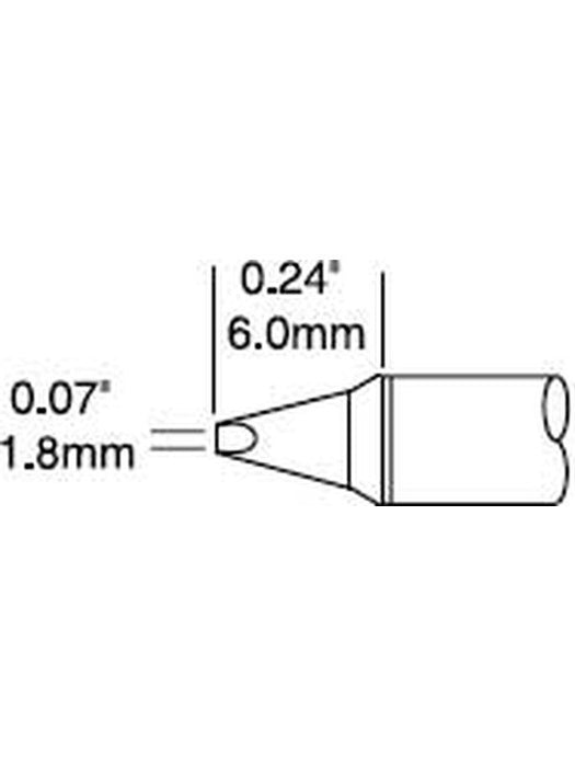 Metcal Cartridge, Chisel 30 Deg 1.78mm (0.07 In) STTC-137P METCAL - Micks Gone Bush