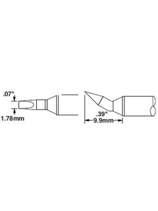 Metcal Cartridge, Chisel Bent 30 Deg, 1.78mm (0.07 In) STTC-198 METCAL - Micks Gone Bush
