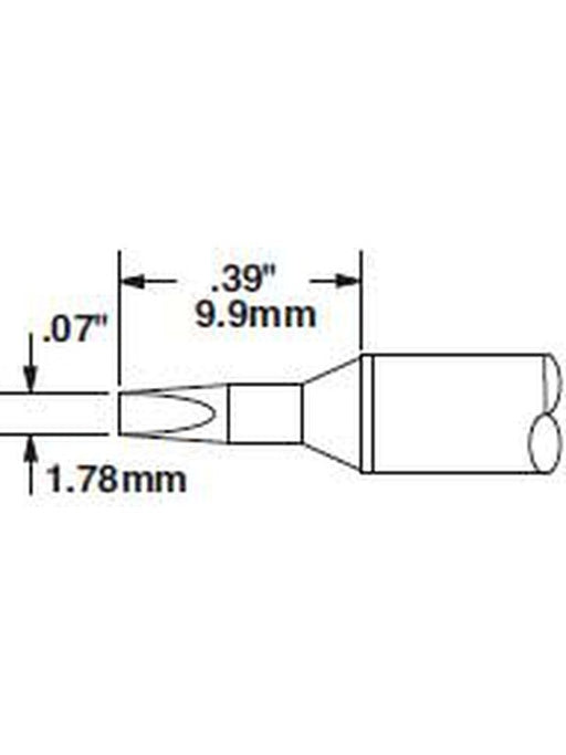 Metcal Cartridge Chisel 1.78mm (0.07 In) 30DEG STTC-837 METCAL - Micks Gone Bush