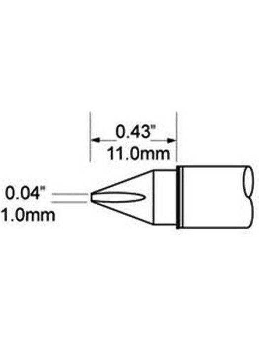Metcal Tip, Chisel, 1.0mm (0.039") STV-CH10 METCAL - Micks Gone Bush