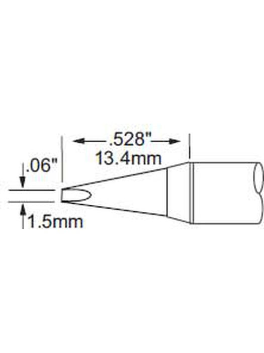 Metcal Tip Chisel 1.5mm (0.06 In) Original STV-CH15AR METCAL - Micks Gone Bush