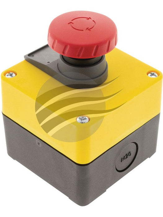 Jaylec Emergency Stop Switch Latching N/Closed & N/Closed Contacts SW0178C Electrical Switches Jaylec - Micks Gone Bush