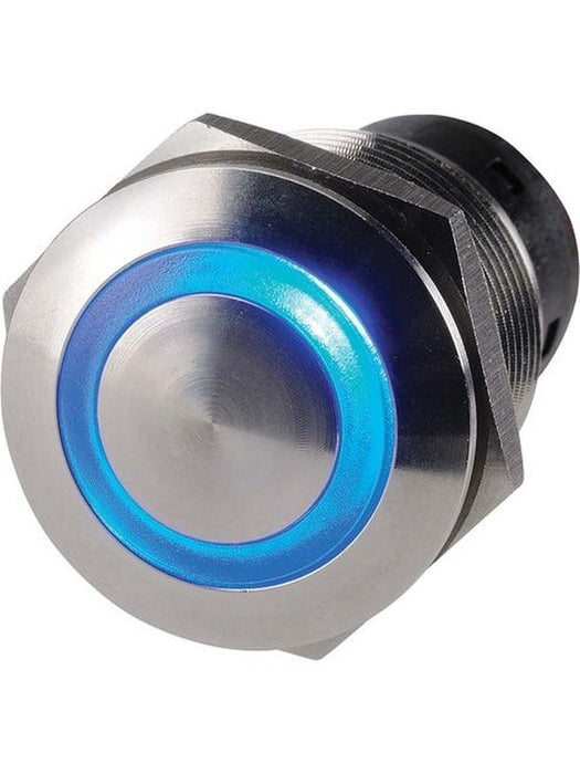 Jaylec Push Button Switch Blue LED 12/24V 5Amp [ref Narva 60074BL] SW3912 Switches & Controls Jaylec - Micks Gone Bush