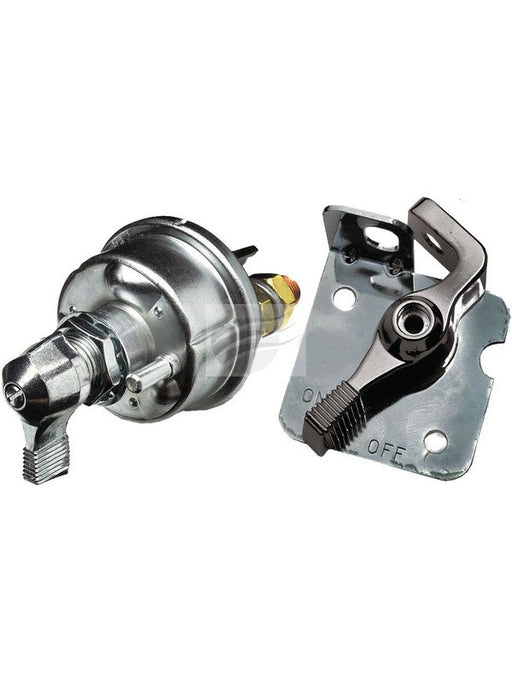 Jaylec Battery Master Switch W/Chrome Lockout Lever (Kit) Copper SW6909CK Switches & Controls Jaylec - Micks Gone Bush