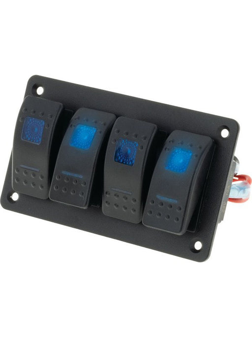 Jaylec Led Switch Rocker Panel 4 Way 3X On/Off/On 1X On/Off Dual SW8260 Others Jaylec - Micks Gone Bush