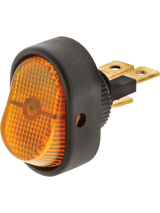 Jaylec Switch Rocker On Off Amber 12/24V 30A @ 12V 15A @24V Mounting SW8306 Electrical Switches Jaylec - Micks Gone Bush