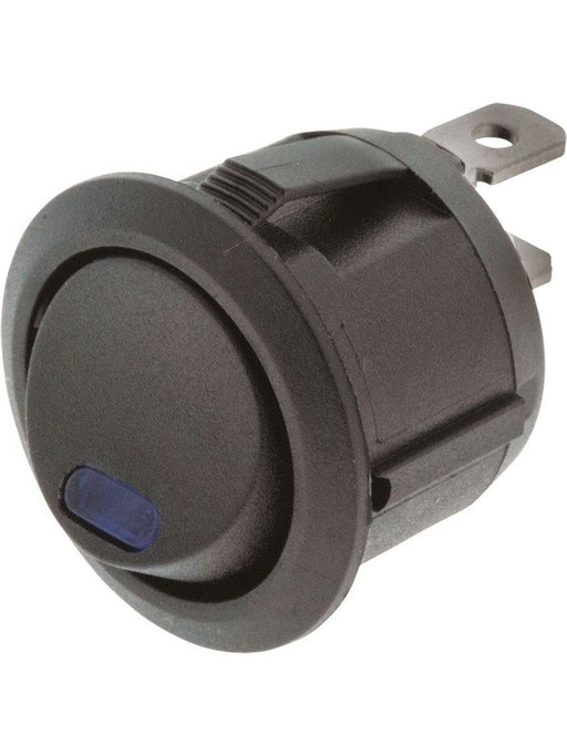 Jaylec Switch Rocker On/Off Round Blue 12/24V 10A @ 12V 5A @24V SW8312 Electrical Switches Jaylec - Micks Gone Bush